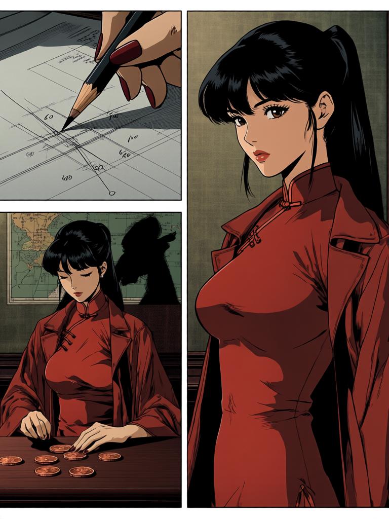 第1章:暗潮涌动
葛婉遭到张老爷势力孤立，集市中人避之不及，她以铜板贿赂酒楼伙计赵小二套出张府招标为陷阱的消息。回到茶馆，北渊出现并暗示愿意助她一臂之力；与此同时，张老爷与王师爷在府中密谋要将她彻底挡死。夜深，葛婉在房间里筹划反击，正当她思索下一步时，门外传来突然而来的敲门声…… - 图片15