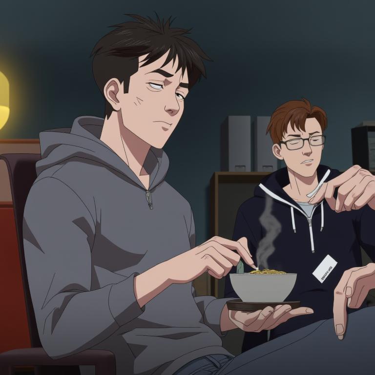 第3章:Night Calls and Quiet Vows
After denying the fight to campus security, Song Yu waits in his dorm. Li Dong calls with news that Qi Heng has an internship at influential Dragon Gate Group, and promises to confront him the next morning. Song Yu steels himself for the showdown, then notices Old Wolf stationed outside—he waves reassuringly and leaves Song Yu to prepare. - 图片9