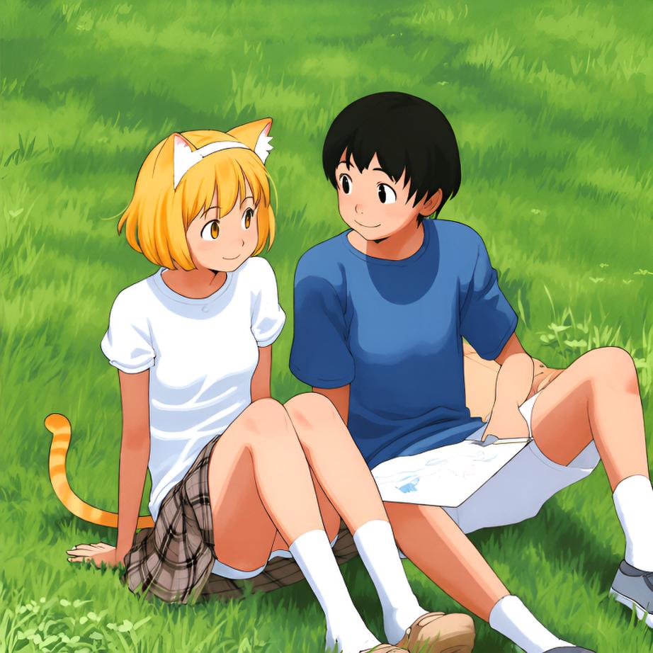 在这个夏日的午后，Mei沉浸在自己的漫画创作世界中，她感受到青春的自由与无限的可能性。 - 图片6