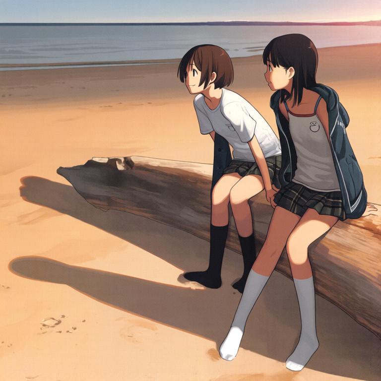 两个人，向着海 - 图片17