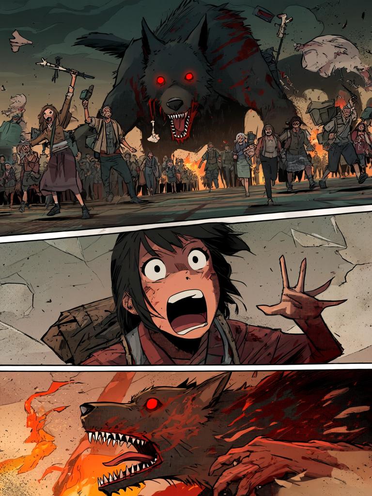 第0章:裂缝之下的守望者
灾变后的残破大地，数万幸存者结队而行，进化者守护队伍。陆隐以铁棍独自抵挡变异兽与黑夜的恐惧，短暂的安宁之后，他们继续向南方的聚集地金陵前进，传说中的七圣与各种进化者等级在远方召唤着幸存者的希望与危机。 - 图片5