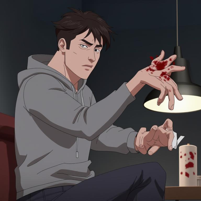 第3章:Night Calls and Quiet Vows
After denying the fight to campus security, Song Yu waits in his dorm. Li Dong calls with news that Qi Heng has an internship at influential Dragon Gate Group, and promises to confront him the next morning. Song Yu steels himself for the showdown, then notices Old Wolf stationed outside—he waves reassuringly and leaves Song Yu to prepare. - 图片16