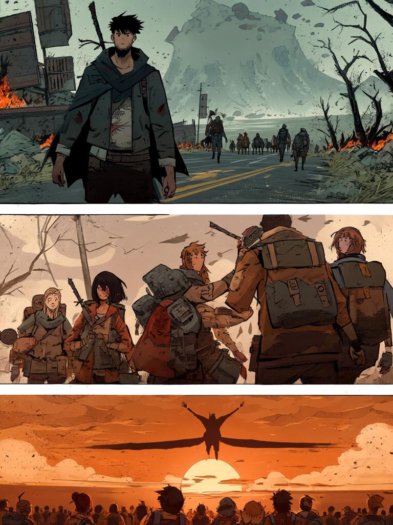 第3章:刑圣降临·钟山归宿
天级强者刑圣周山现身，力斩自地底冒出的天级藤蔓，众人生出崇敬。数万人在周山护送下进入金陵，被安排到钟山刑营登记；陆隐观察周遭，确认自己尚未达到天级，依然走着另一条“星空”的进化之路。钟山刑营的规模与军旅化的秩序让陆隐意识到国家仍在运作，新的格局与更大的风暴正在远方酝酿。 - 图片9