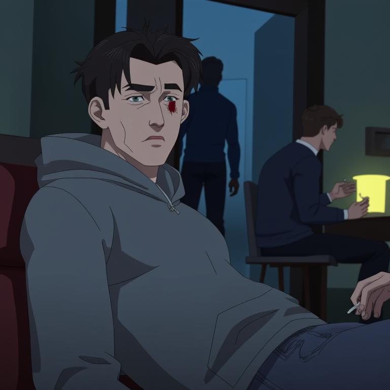 第3章:Night Calls and Quiet Vows
After denying the fight to campus security, Song Yu waits in his dorm. Li Dong calls with news that Qi Heng has an internship at influential Dragon Gate Group, and promises to confront him the next morning. Song Yu steels himself for the showdown, then notices Old Wolf stationed outside—he waves reassuringly and leaves Song Yu to prepare. - 图片2