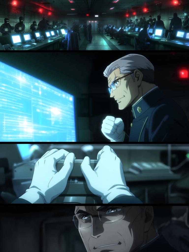 第2章:虚雾之际·蓝发幽影
第二新东京市在紧急疏散中陷入死寂，紫发女子急寻那个害羞的少年。少年在街头意外看见神秘的蓝发少女凌波丽，而远方天际出现了巨大的使徒。指挥部在屏幕前冷笑，隐藏的计划悄然启动。 - 图片7