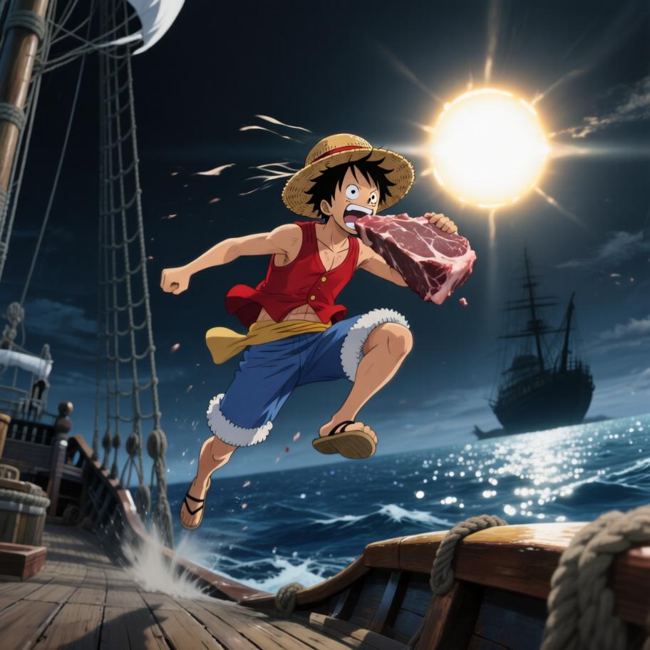 夕阳下的海好美 娜美和罗宾的笑让我心里暖暖 我只想和伙伴们一直向前冒险 - 图片11