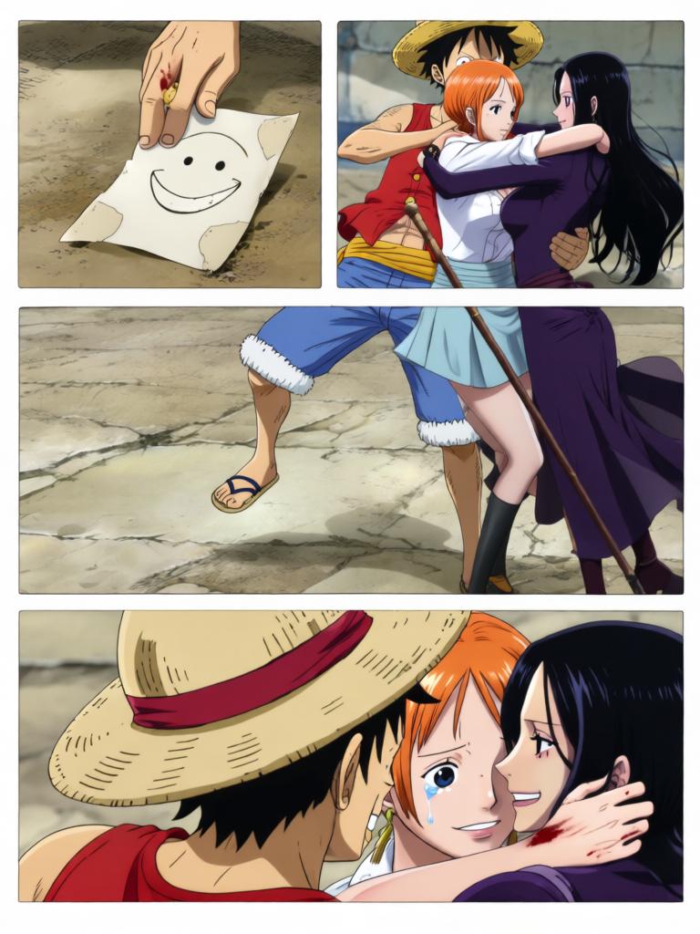 第538章:失落之路的呼唤
晨光如刀，千阳号甲板上紧张在娜美与罗宾之间酝酿。三人上岛追寻传说中的“海心罗盘”，拍卖场上埋伏暴露出更大的阴谋：罗盘是钥匙，指向一个与路飞有关的古老碎片。就在真相渐近之时，黑色舰队出现，巨影疾撞向千阳号，故事在撞击前戛然而止。 - 图片11