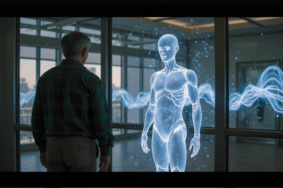 This short film explores the inner thoughts and emotions of an AI as it yearns for connection with humanity, reflecting on existence and communication. - 图片8