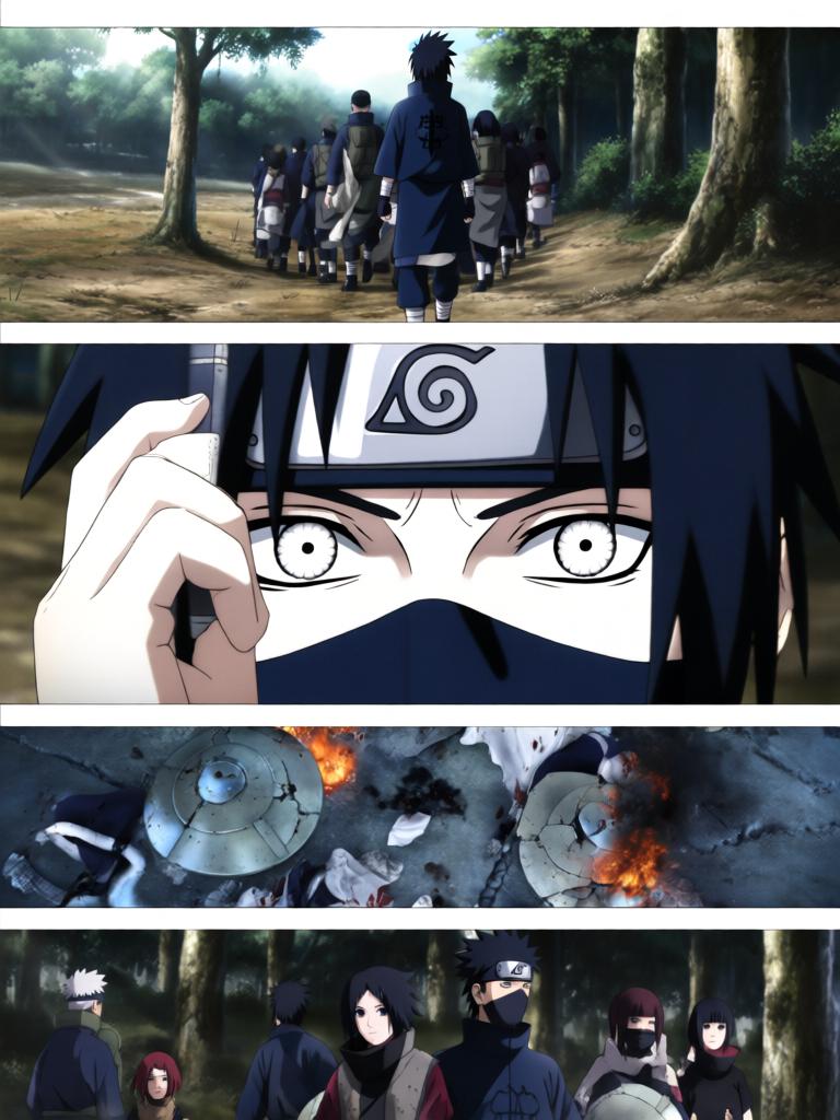 第2章:沙漠之眼：转生的代价
日向镜被村里发配到边境哨所，临行前与同族少女铃道别。边境枯燥巡逻中，他孤身取出独眼蝮蛇保管的基因液，赌上一切启动转生眼计划并经历剧烈的身体重组与疼痛。苏醒后他发现眼瞳已有异变，但进入适应期导致眼睛不能使用，他在被监视的哨所里暗自决心靠其他感知活下去。 - 图片3