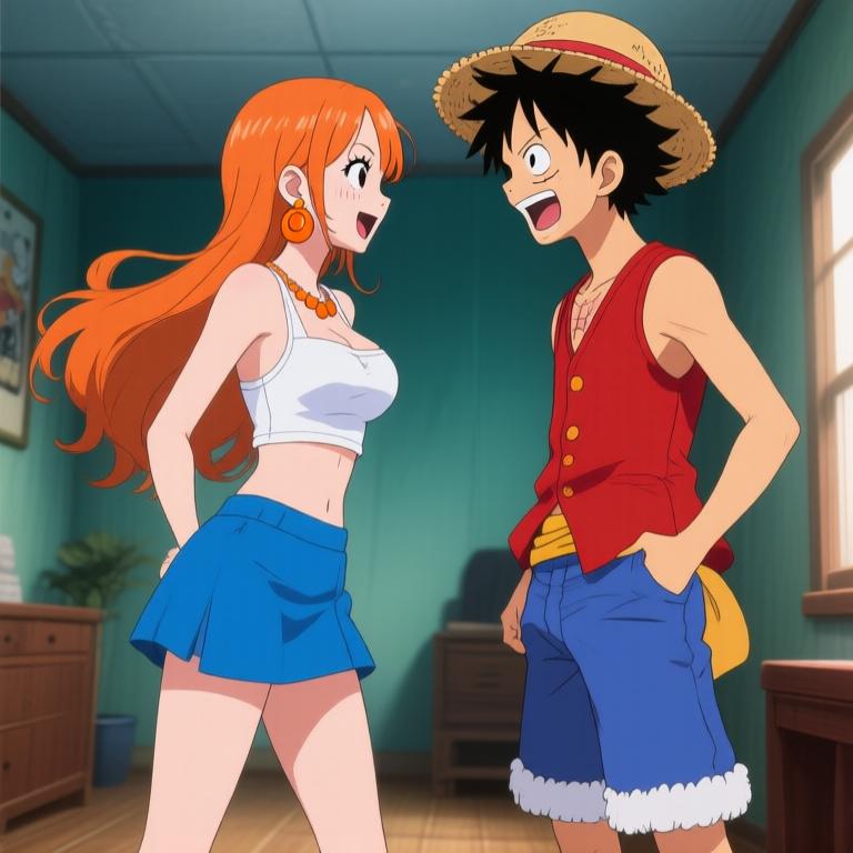 The chamber is alive with energy and wonder. Nami and Robin are mesmerized by the artifacts, while I brace for whatever adventure awaits us. This is what being a pirate is all about! - 图片6