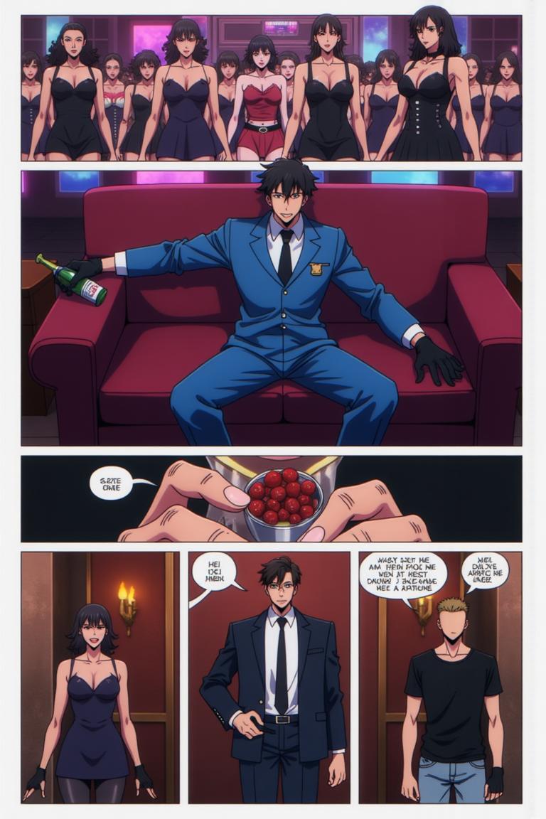 第0章:Night at Earl's — Wang Yan vs. Hezi
In a greasy repair shop, mechanic Wang Yan receives his meager wage while the foreman hints at firing his friend Tie Kui. When Tie Kui calls with news that their old schoolmate Hezi is causing trouble at the Earl's Club 888, the two rush to the nightclub and burst into a decadent scene where Hezi, a spoiled rich kid, humiliates them by dragging them into his play. Wang Yan struggles between anger, pride and the temptation of the dazzling life he cannot afford as the room closes in around them. - 图片10