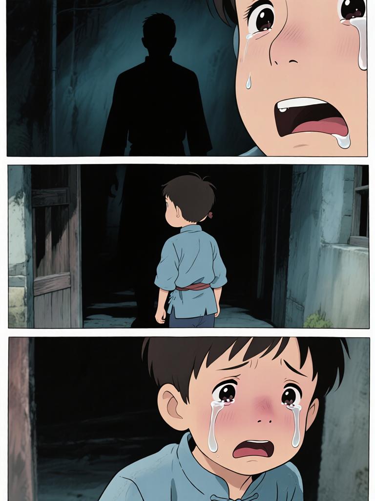 第5章:井底的回魂
野子被我爷放在洞口，用灯笼阻挡外物，他独自下到山洞里寻找命心子。在土台的土坑里挖土时，身后出现熟悉又陌生的声音，逼他回忆起三年前那段模糊又恐怖的记忆。对方宣称当年将他“掐死”，并告诉他脚下埋着当年死时穿的衣服，诱使他继续挖探真相——就在他挖出布片的一瞬，彻底的恐惧袭来，故事推向悬念。 - 图片9