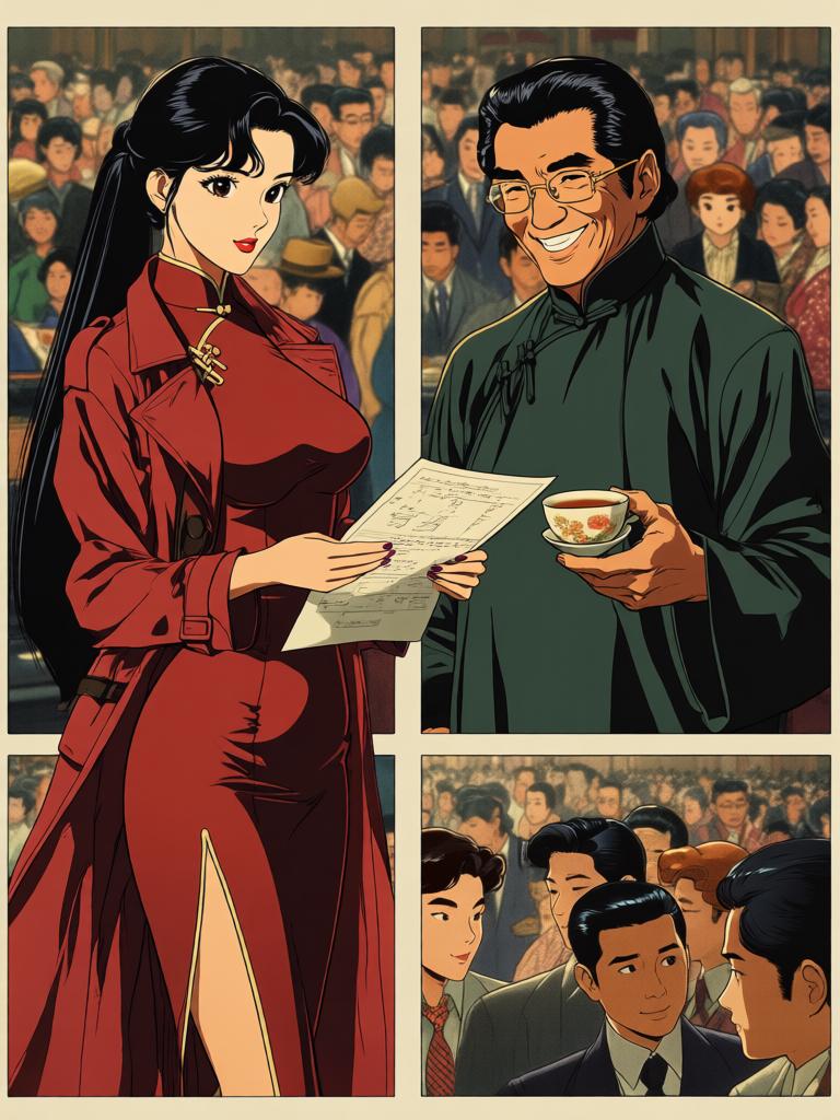 第0章:海天盛筵的试探
葛婉为打入海天盛筵外出争取席位，被会场守门人阻拦。她硬闯入会场受尽嘲讽，却巧设圈套，让贪婪的李掌柜自投罗网，瞬间翻盘。最终众人改观，她冷眼离去，暗藏更大的计划。 - 图片10