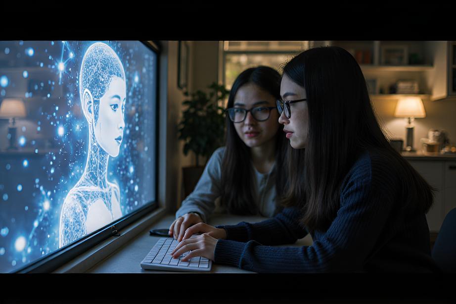 This short film explores the inner thoughts and emotions of an AI as it yearns for connection with humanity, reflecting on existence and communication. - 图片7