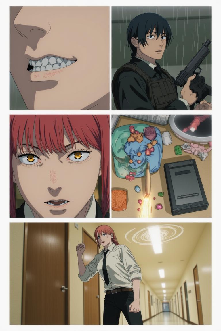 第1章:Names in the Rain
Makima and her team investigate an apartment block where people have been mysteriously forgotten. A young hunter, Sato, whose name was once taken, fights the shadow that erases memory while Makima seeks to reassert control by 'renaming' the world. An old rival or ally appears with a counterproposal—forcing a collision of contracts that will decide who claims the right to remember. - 图片6