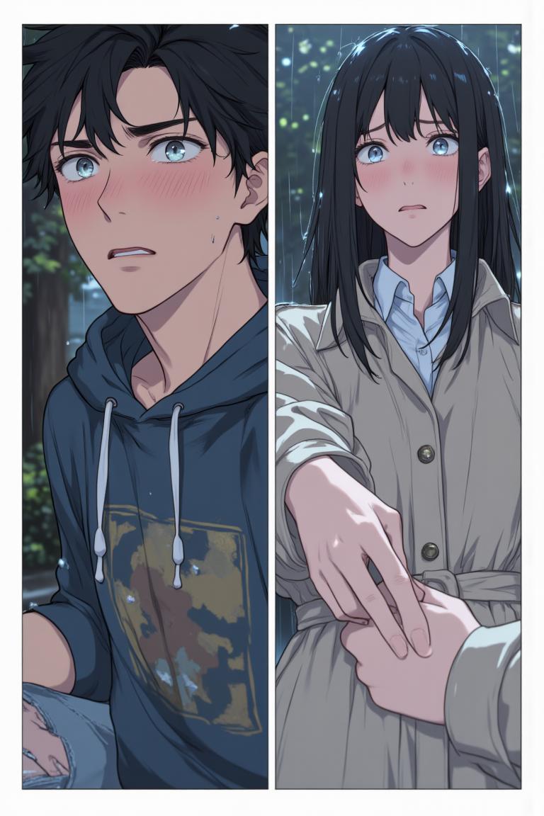 第4章:Dormroom Banter and the Unreachable Senior
After lunch, Shen Qiao politely turns down a flustered girl's flirtation, prompting playful envy from his new roommates. Over photos and teasing, the guys learn about two campus beauties — top-ranked Qin Yuwen and the legendary, aloof senior Su Baizhou — which stirs something thoughtful in Luo Ye. That evening in class, the freshman group receives military-training instructions and is unexpectedly pushed into volunteering for a temporary class monitor, leaving Luo Ye stunned. - 图片10