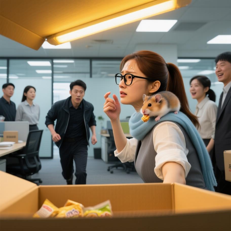 清晨上班路上，小李匆忙赶路时莫名其妙地捡到一个写着“勿打开”的快递盒。带到公司后，同事起哄、盒子晃动并发出敲击声，小李在恐慌与好奇间挣扎，最终撕开盒子，光芒乍现却是只萌仓鼠，结局温暖并带有命运般的反转和留白。 - 图片13