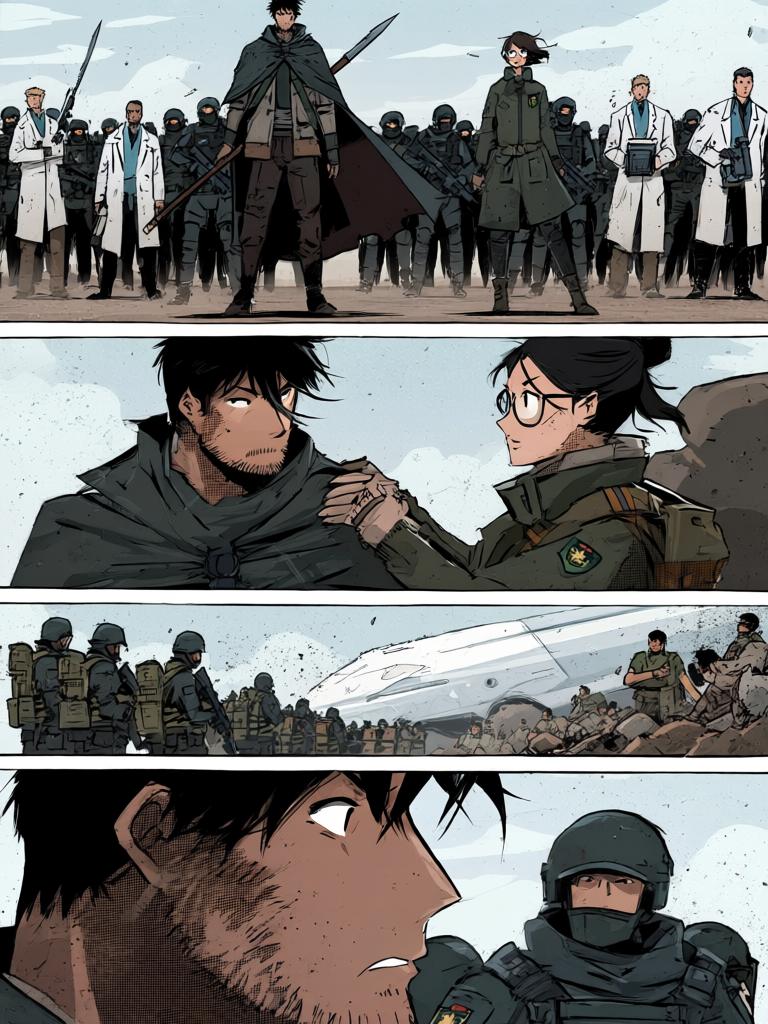 第8章:冰影之后：刑营的到来
陆隐在寒冰束缚中逼出战技，挫败了用外物施法的雪女赵雨。刑圣周山赶到，认出赵雨并惊讶于陆隐的实力，随即命人封锁并要求陆隐交出外星人遗物。陆隐将短刀交出并被周山赏识，现场局势因宇宙飞船降落而被彻底改写，陆隐被邀请加入刑营以避免纷争。 - 图片14