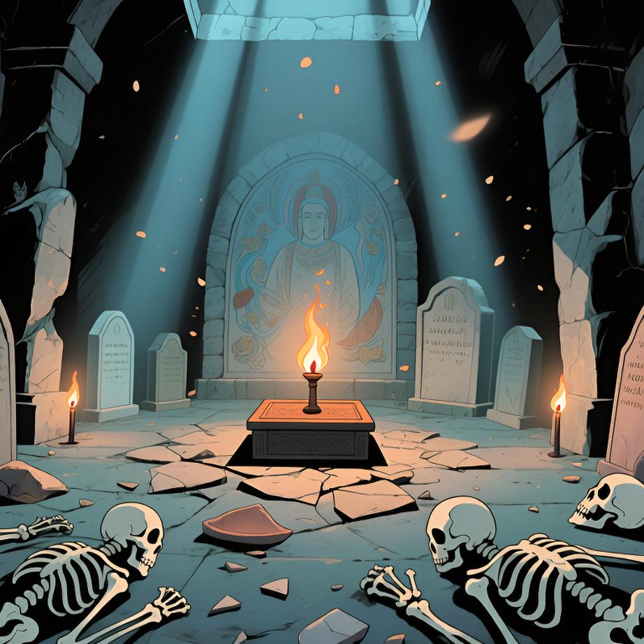 太阳刚冒头 我背起破地图和师父交给我的铜坠 出发去试探第一道门 心里既紧又兴奋 没得回头路了 - 图片11