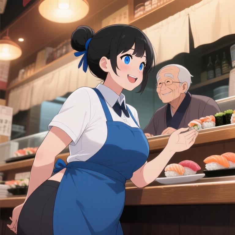 The lunch rush is in full swing and the energy in the restaurant is amazing. I love serving customers and making their day a little better. - 图片6