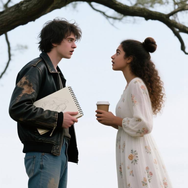 A poignant exploration of loneliness and connection in a bustling city, captured through the eyes of a young artist. - 图片6