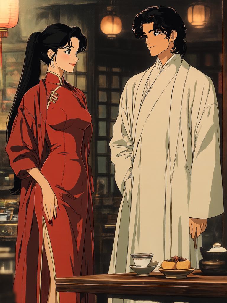 第1章:暗潮涌动
葛婉遭到张老爷势力孤立，集市中人避之不及，她以铜板贿赂酒楼伙计赵小二套出张府招标为陷阱的消息。回到茶馆，北渊出现并暗示愿意助她一臂之力；与此同时，张老爷与王师爷在府中密谋要将她彻底挡死。夜深，葛婉在房间里筹划反击，正当她思索下一步时，门外传来突然而来的敲门声…… - 图片8