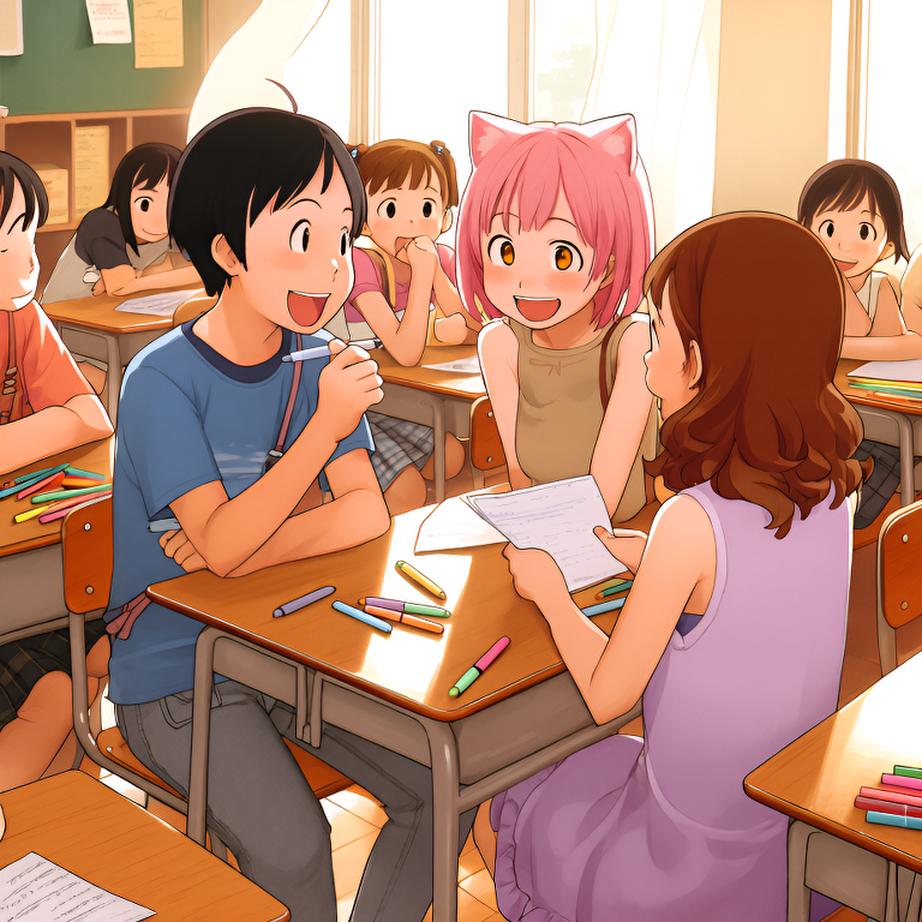 Just started a group activity in class and it's so much fun! The vibes are amazing and I'm grateful for moments like these. Learning with friends makes everything better. - 图片1