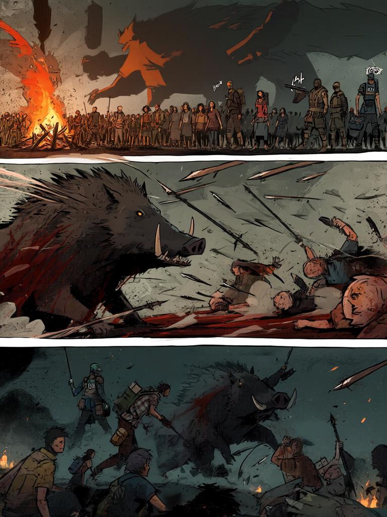 第0章:裂缝之下的守望者
灾变后的残破大地，数万幸存者结队而行，进化者守护队伍。陆隐以铁棍独自抵挡变异兽与黑夜的恐惧，短暂的安宁之后，他们继续向南方的聚集地金陵前进，传说中的七圣与各种进化者等级在远方召唤着幸存者的希望与危机。 - 图片16