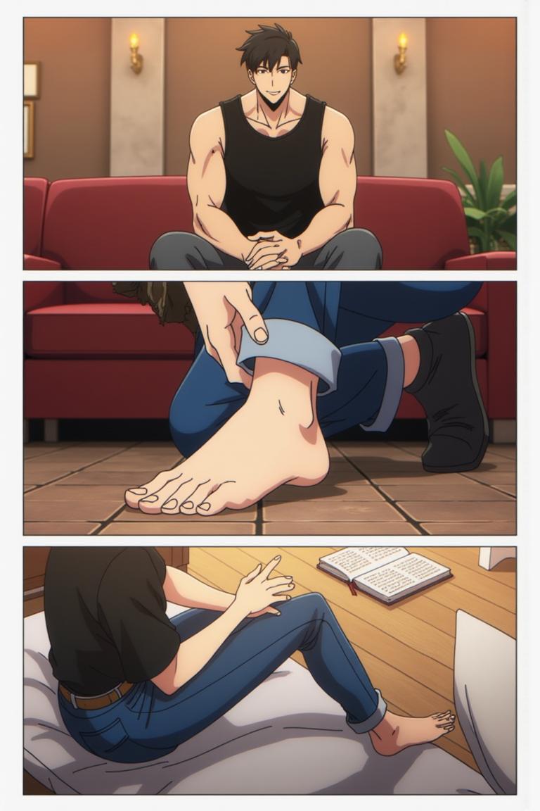 第10章:Aftermath at the Station
Wang Yan arrives at the police station to find Zhang Zonghe roaring at everyone; with two swift kicks Wang forces Zhang to fall in line, then publicly apologizes and settles the dispute. Hungry, they eat noodles while Wang urges Zhang to straighten out; Zhang boasts about rich women and a new plan to get money. Wang calls Tie Kui — at An Xin's milk-tea shop Tie Kui fusses over her while An Xin reveals the 30,000 wasn't from pawning, leaving the friends tense and unsure where Zhang's money came from. - 图片11