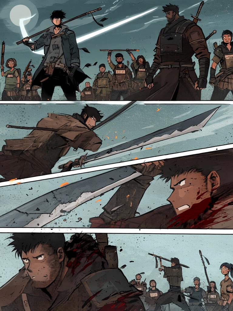 第2章:星空客人的判决
艳丽女子试探性提出帮助与交换，陆隐冷拒。女子请来她的大哥刘升示威，陆隐当场斩断他们的嚣张，展现超越人级的战力与战技“游身步”。陆隐收取能量晶体，凝空戒吞噬其存在，其他队长察觉异常，新的风暴正在酝酿。 - 图片7