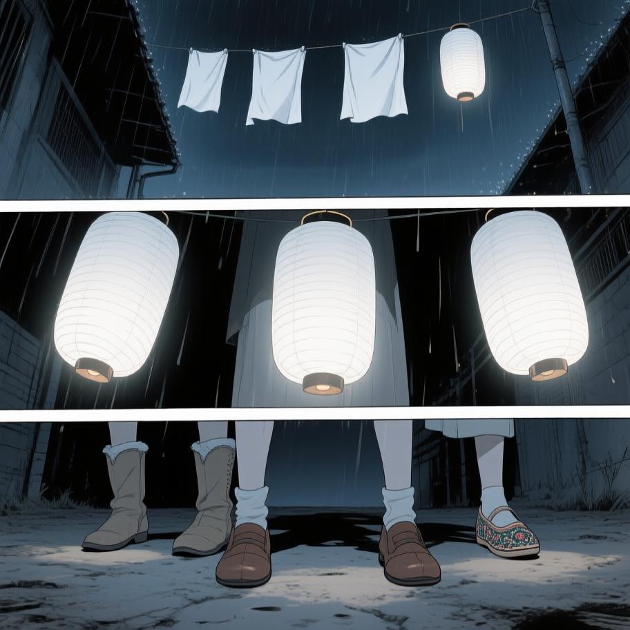 第0章:白布灯笼与陈家的香火
旧日京城有四个奇异的摇小鼓人，只到刚死人的人家收东西，年年聚会点四盏白布灯笼。我的太爷是其中一人，他离家后嘱咐儿子每年去柳树下看灯笼；几年间灯笼逐渐消逝，我家的厄运也随之降临，后来太爷回城又离去，留下了我爷陈如飞——一个表面和善、实则阴厉的人。童年里我目睹了他对贪婪木匠的惩罚与在喜宴上单挑拳脚的威严，从此知道陈家藏着不可言说的邪门。 - 图片3