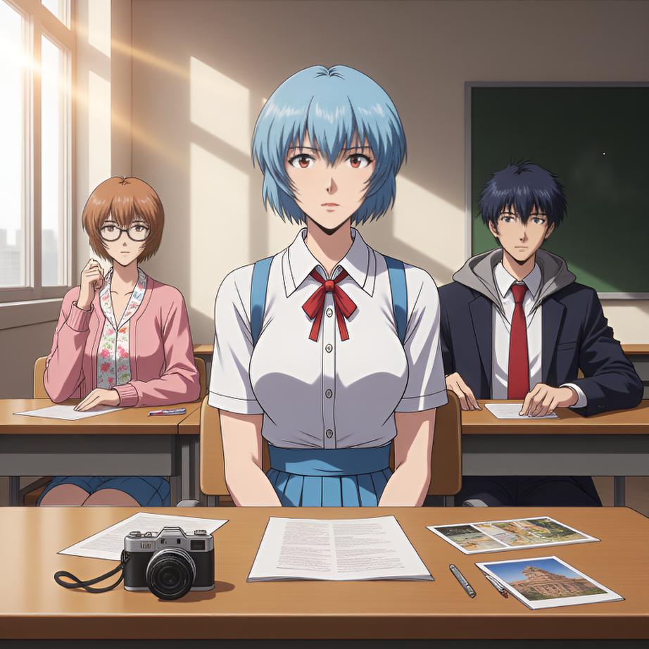 刚和同学们在教室里翻看暑假的环球影城和北京国际电影节照片 大家一边回忆一边商量寒假再去 最期待能再体验那个新开的项目 真想快点成行 - 图片1