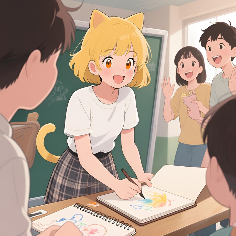 在这个美好的夏日，Mei通过漫画表达自己的梦想与追求。她在自由的时光中，寻找自我与梦想的交汇点。每个瞬间都充满了对未来的憧憬与渴望。 - 图片7