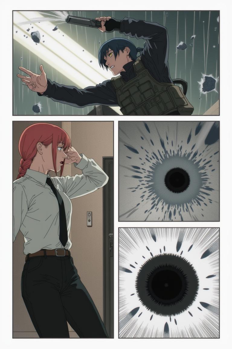 第1章:Names in the Rain
Makima and her team investigate an apartment block where people have been mysteriously forgotten. A young hunter, Sato, whose name was once taken, fights the shadow that erases memory while Makima seeks to reassert control by 'renaming' the world. An old rival or ally appears with a counterproposal—forcing a collision of contracts that will decide who claims the right to remember. - 图片9